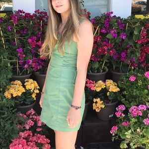 Green short sundress
